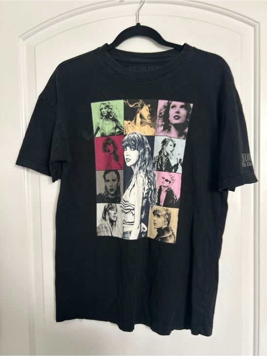 Taylor Swift Tops - Taylor Swift 'The Eras Tour' Black Print TShirt Size Small Swiftie Cozy merch
